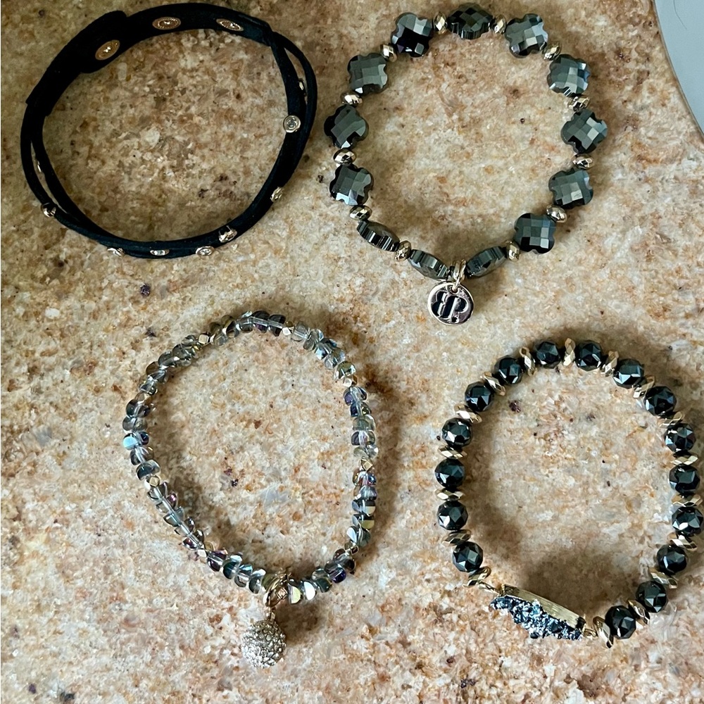 Bomb Party New Year’s Eve Bash Retro Stack w/Removable Diamond CZ Ball Charm! - Picture 5 of 12